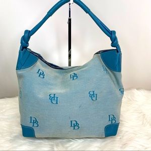 Dooney & Bourke Monogram Canvas and Leather Hobo
